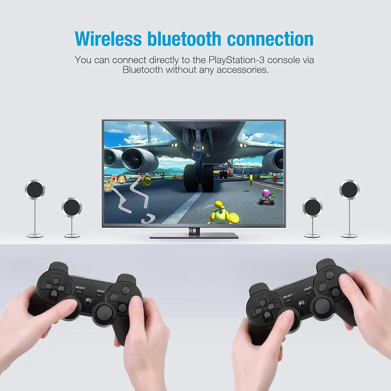 Controle Joystick Dual Shock Sem Fio Bluetooth Wireless Ps3