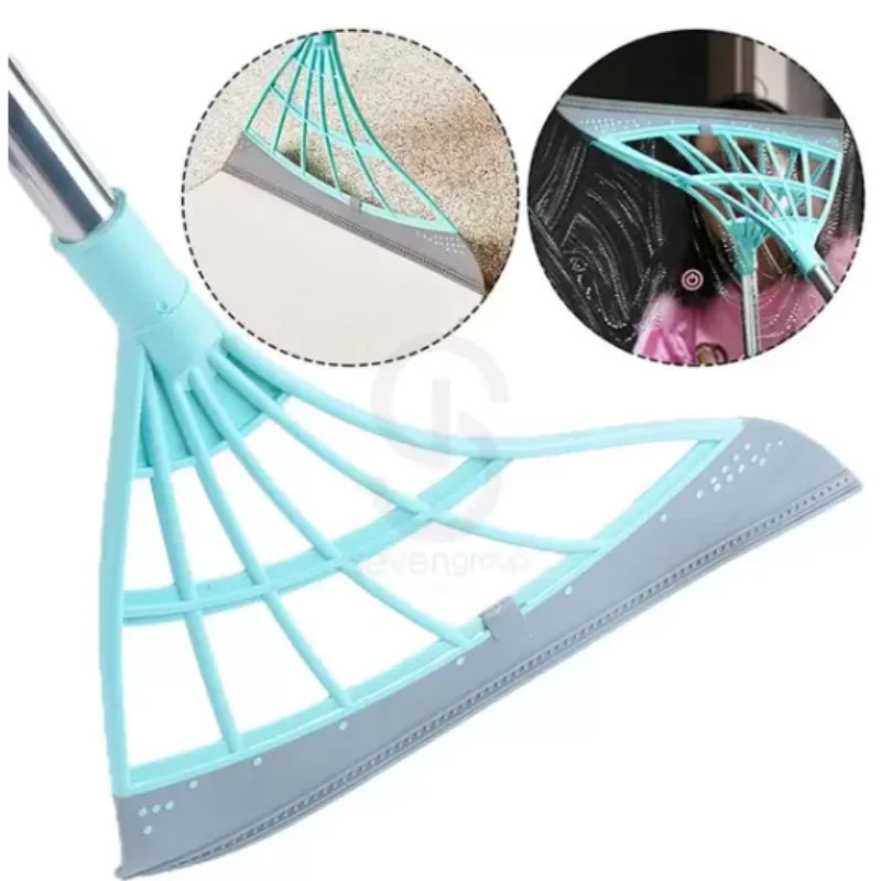 Esfregão mágico para vassoura/roda, limpa e seca, vidro, silicone, ótimo para limpeza de paredes e pisos