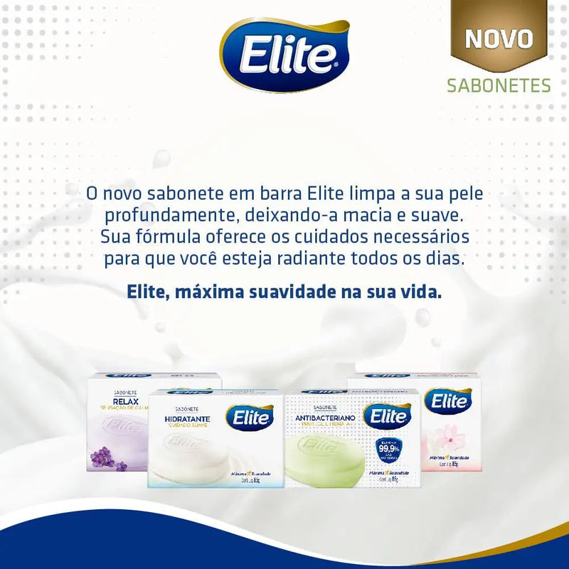 Sabonete Antibacteriano Elite Bar 85G Pacote 4 Unidade