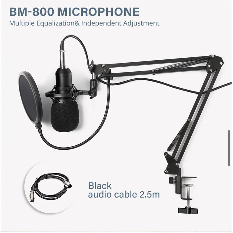 Bm-800 Podcast Corner Professional Condenser Microphone