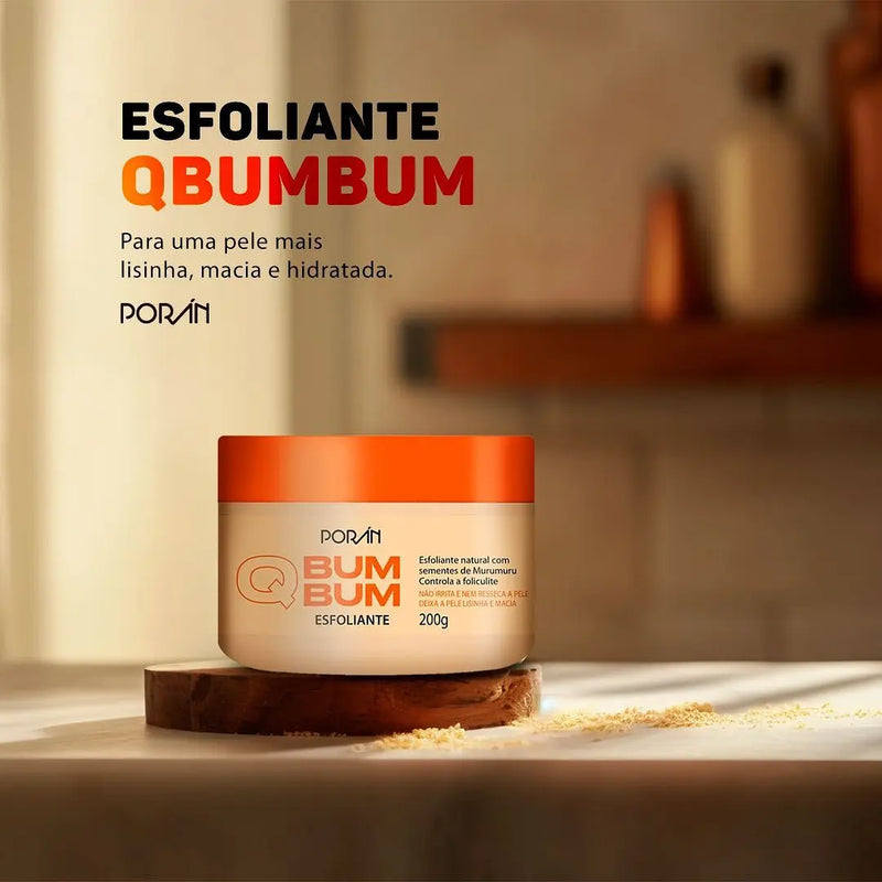 Esfoliante Natural Vegano Q Bum Bum Porán Sucesso